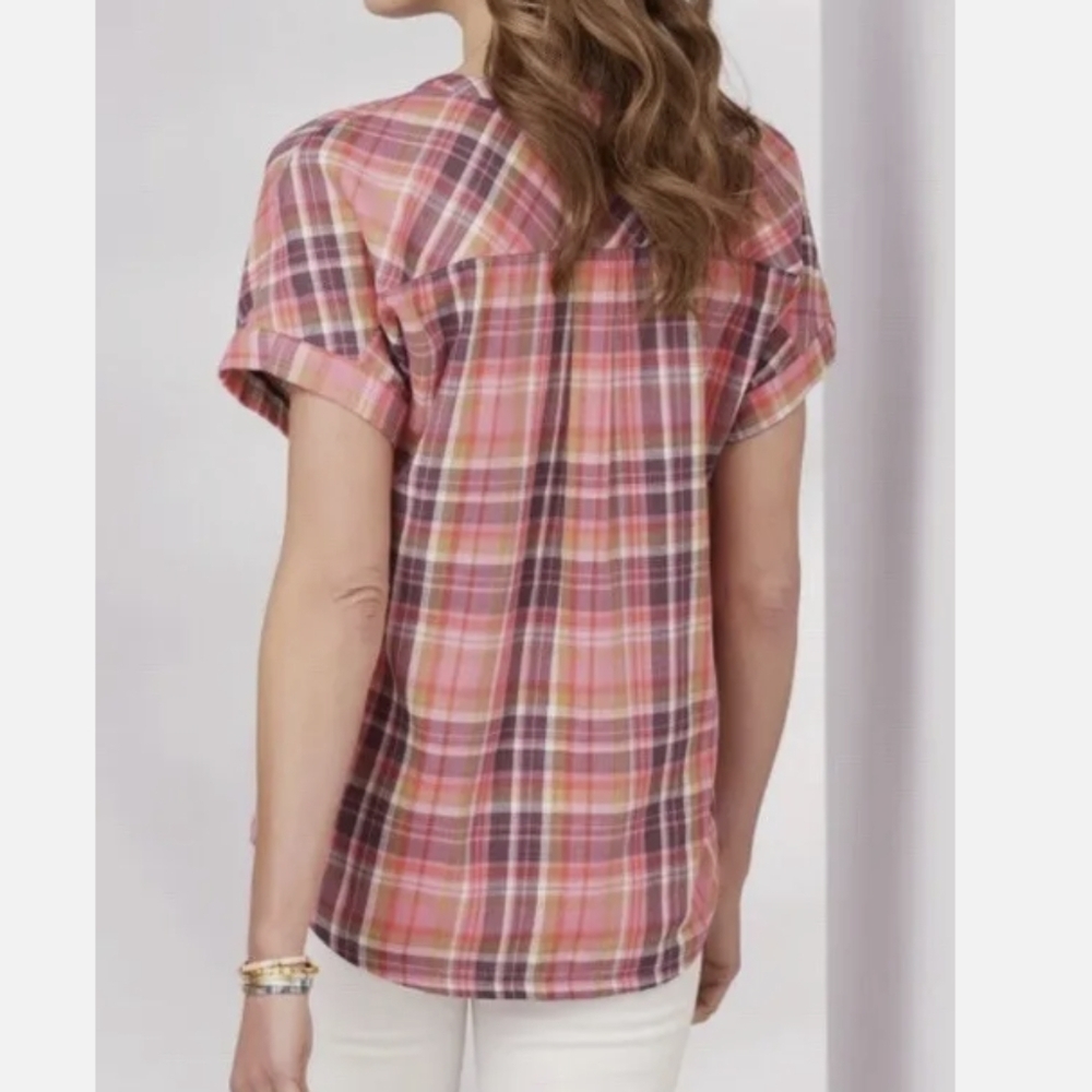Soft Surroundings Women's Patchwork Short Sleeves… - image 3